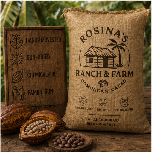 Rosina's Ranch Farm quality attributes: hand-harvested, sun-dried, family-run, single ingredient
