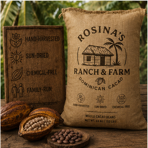Rosina's Ranch Farm quality attributes: hand-harvested, sun-dried, family-run, single ingredient